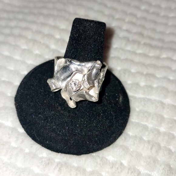 Free Form Sterling Silver Ring - Picture 1 of 4